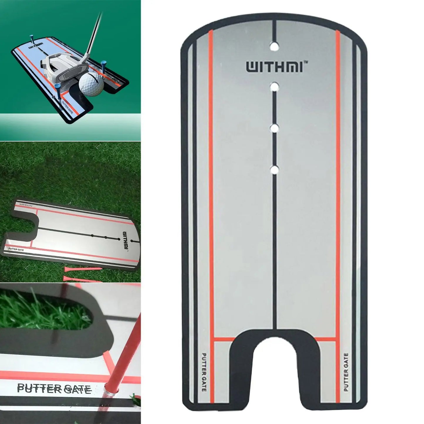 Golf Putting Eyeline Mirror Alignment Training Aid Putter Swing Line Trainer