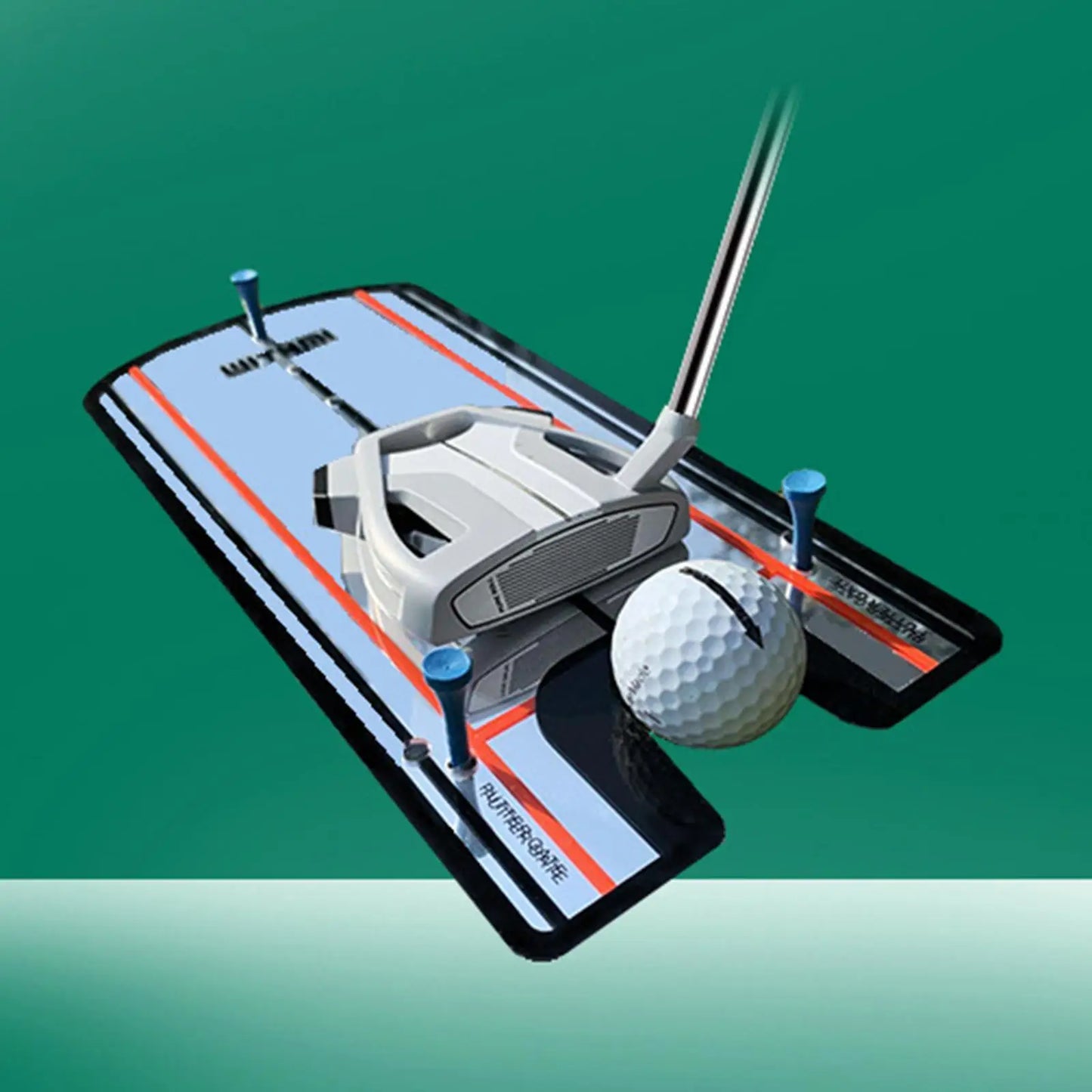 Golf Putting Eyeline Mirror Alignment Training Aid Putter Swing Line Trainer