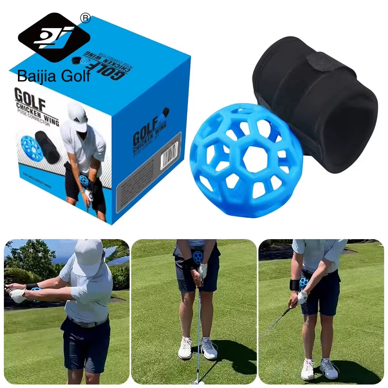 Golf Swing Trainer Portable Golf Gesture Alignment Aid Balls Golf Swingtraining Smart Ball Training Accessories for Beginner