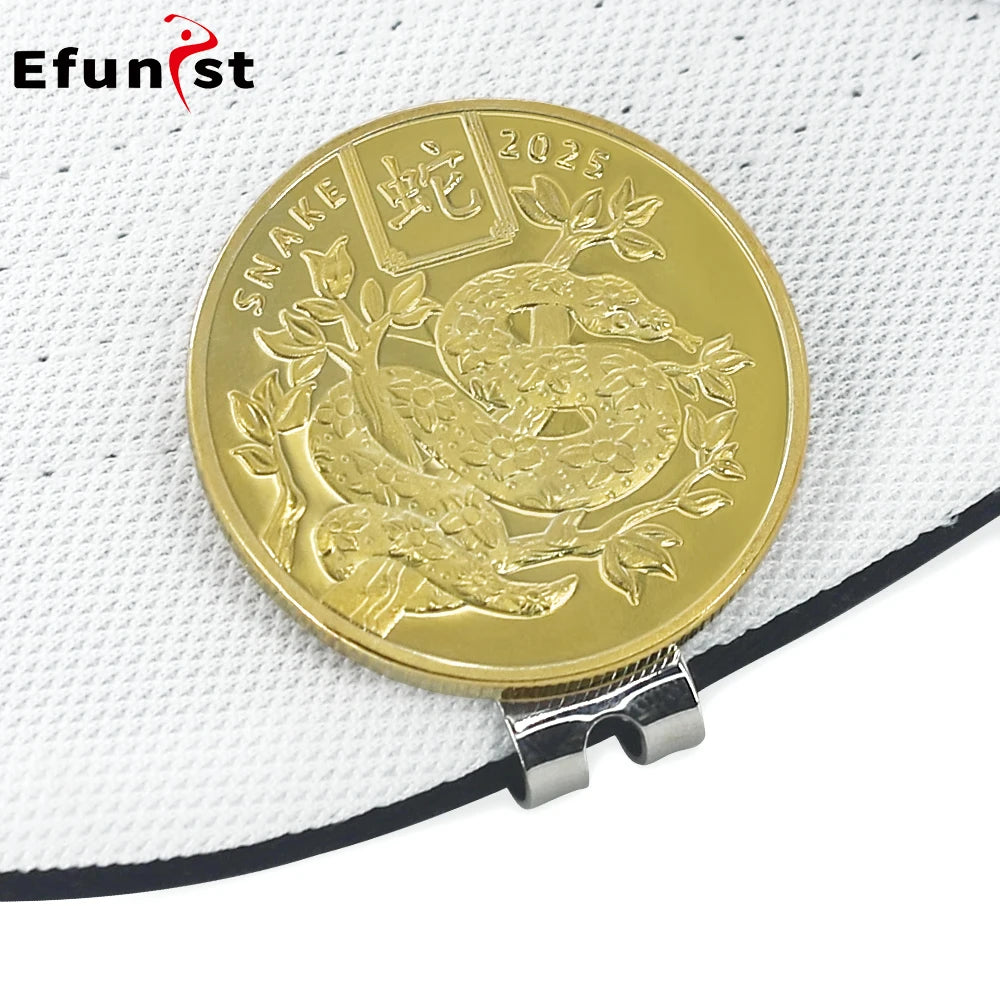 Golf Ball Mark with Golf Hat Clip Magnetic Alloy Birdie One Putt Eagle Tiger Cap Glove Design Golf Marker Men Women Drop Ship