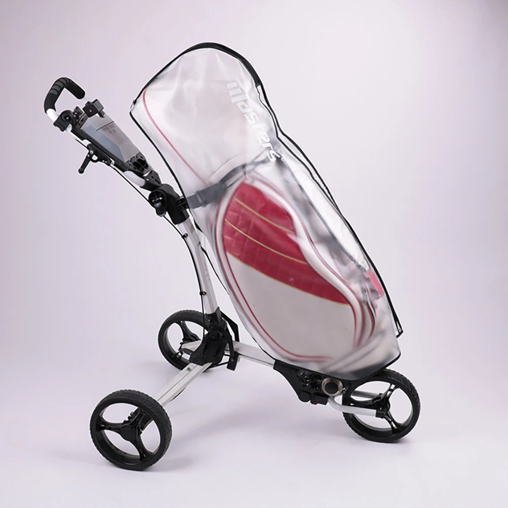 PVC Golf Bag Rain Cover Translucent Golf Bag Protector Dustproof Golf Bag Hood Rain Shield Anti-Static Outdoor Sporting Supplies