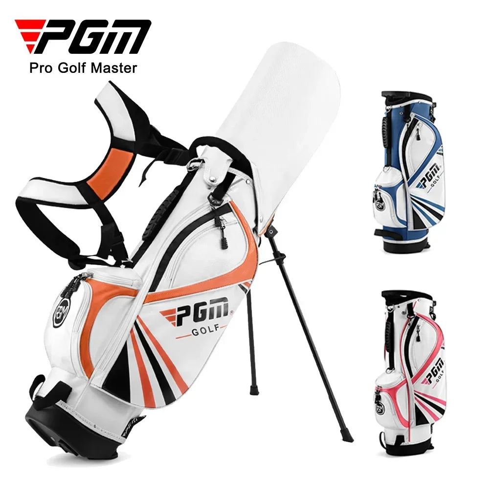 Children'S Portable Golf Clubs Bag Multifunction Bracket Stand Support Lightweight Golf Bagpack Children Golf Bag QB028