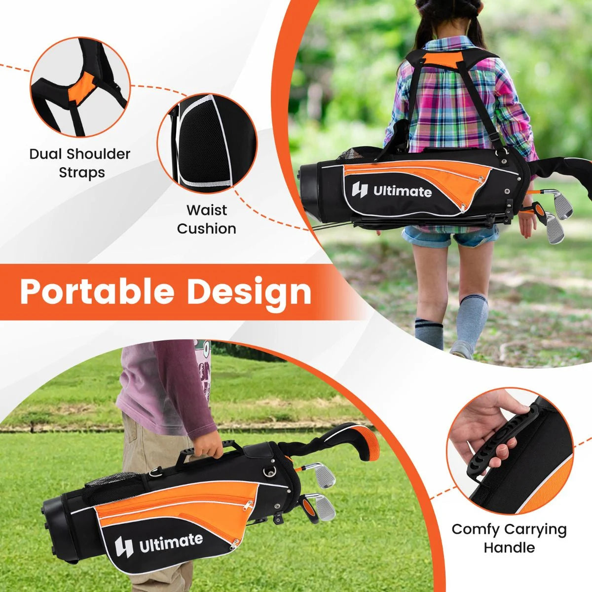 Kids Complete Golf Clubs Set for Boys and Girls Aged 8-10/11-13 Years