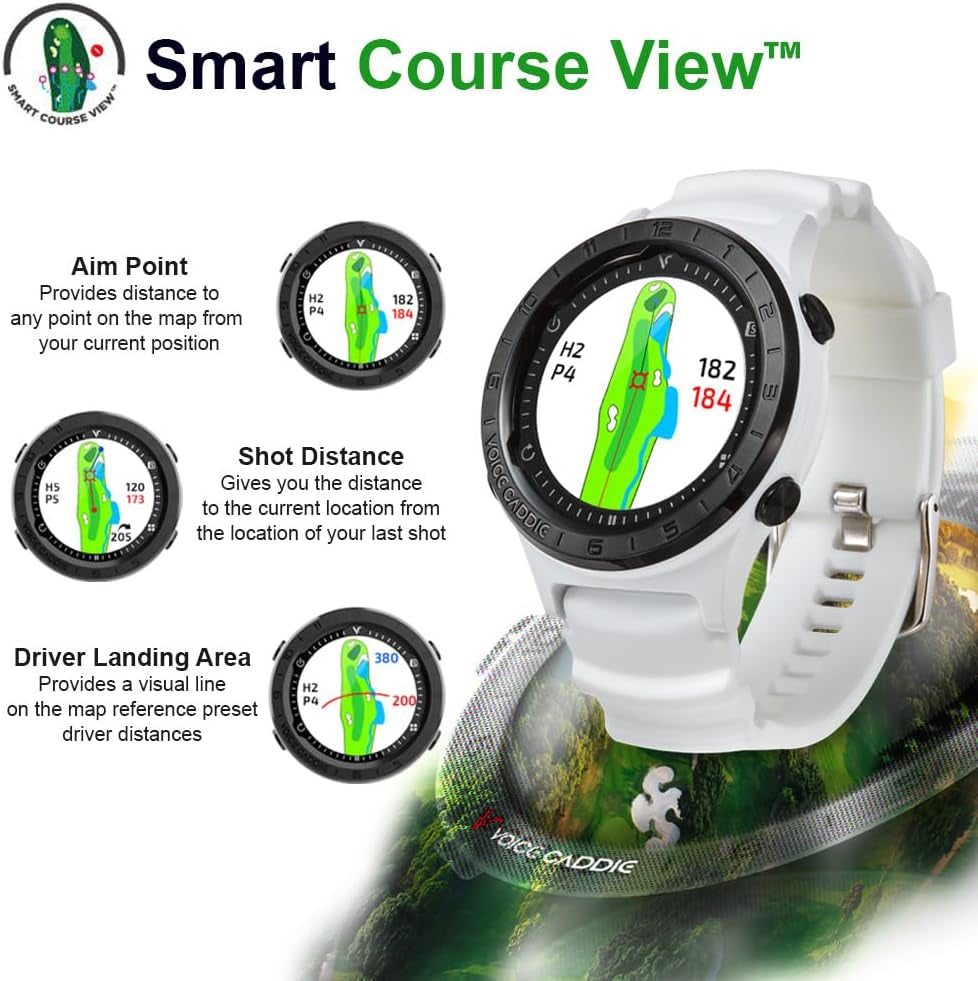 Unisex -  A2 GOLF GPS WATCH WHITE, White, One Size UK