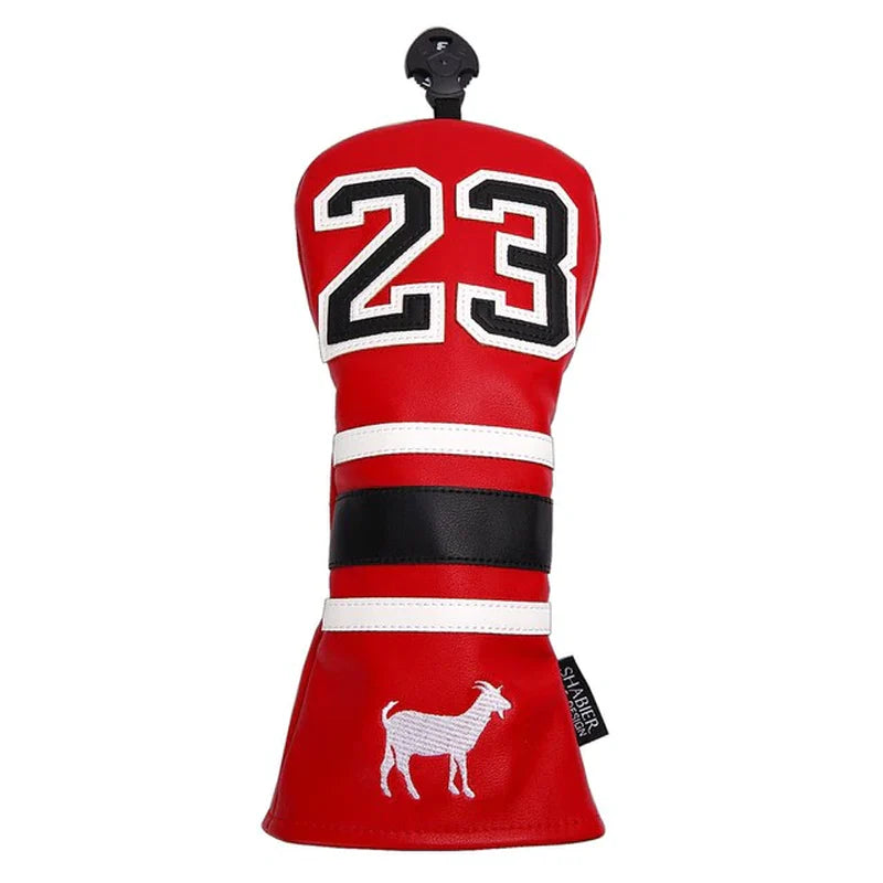 PU Leather Number 23 Golf Club Headcover Set Golf 460CC Driver and FW Fariway Wood Hybird Cover