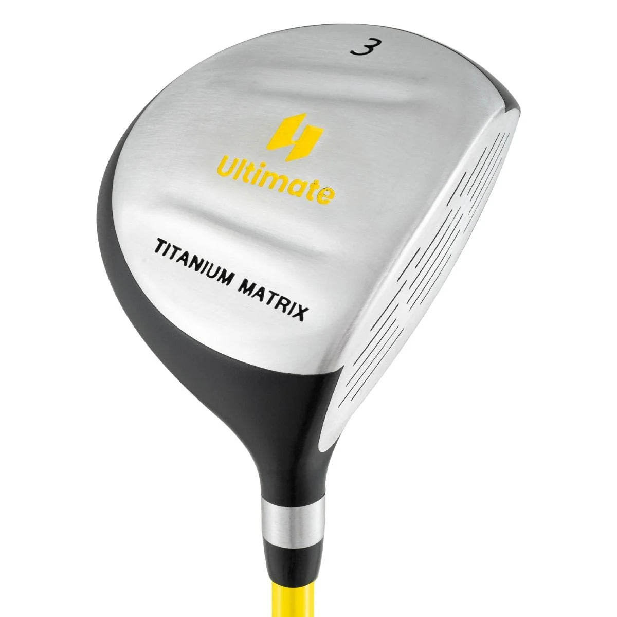 Junior Practice Golf Club for Kids Right with Fiberglass Shaft and Headcover