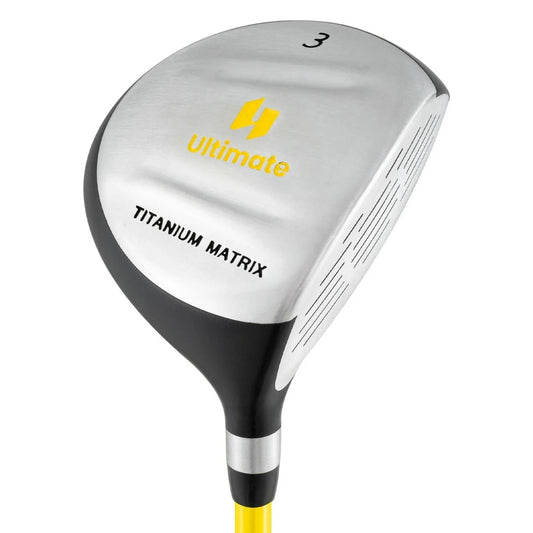 Junior Practice Golf Club for Kids Right with Fiberglass Shaft and Headcover