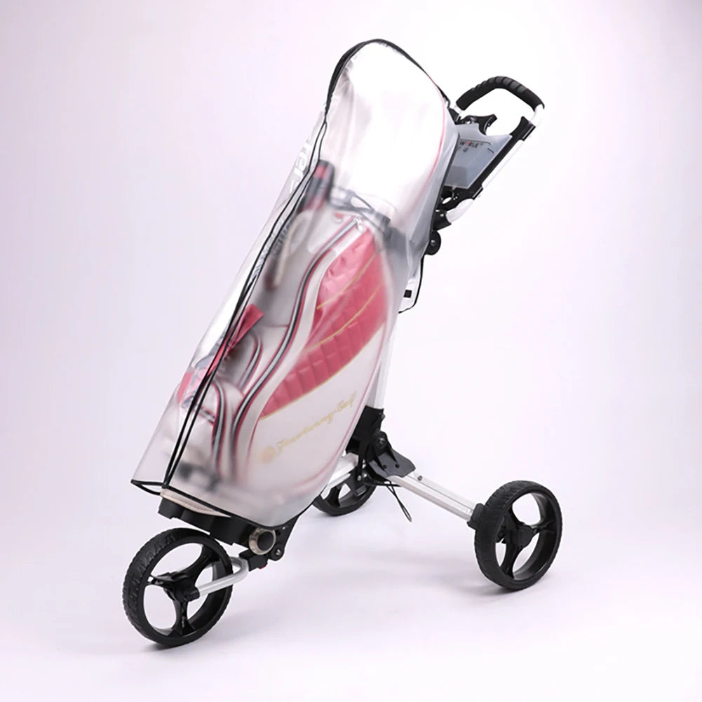 PVC Golf Bag Rain Cover Translucent Golf Bag Protector Dustproof Golf Bag Hood Rain Shield Anti-Static Outdoor Sporting Supplies