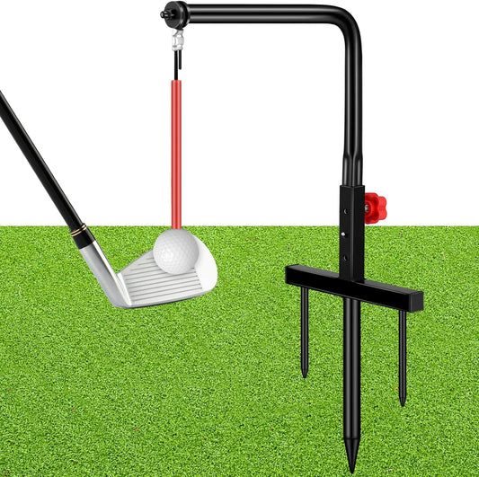 1 Set Golf Swing Trainer Training Iron Golf Practice Swing Groover with 3 Height Indoor Golf Practice Simulator Accessories Golf Swing Aid Practice Equipment for Golf Swing Training