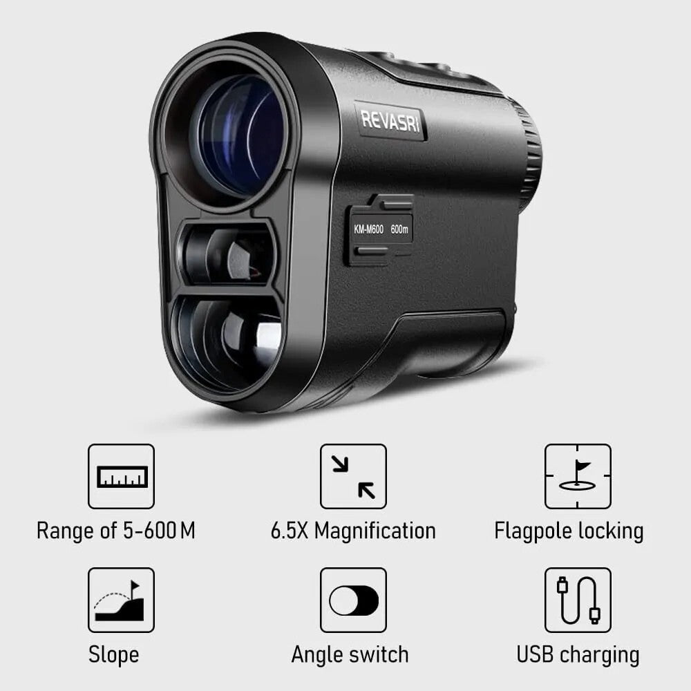 REVASRI - Laser Golf Rangefinder - 1000Y - with Slope and Pin Lock Vibration