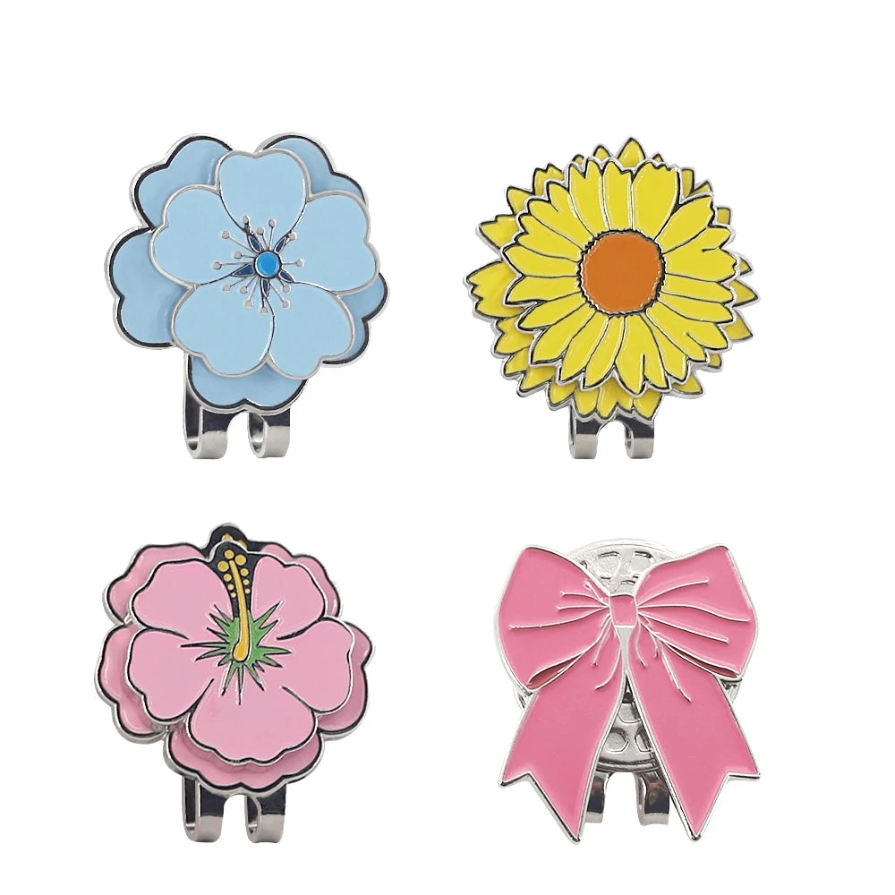 Golf Ball Mark with Golf Hat Clip Magnetic Alloy Birdie One Putt Eagle Tiger Cap Glove Design Golf Marker Men Women Drop Ship