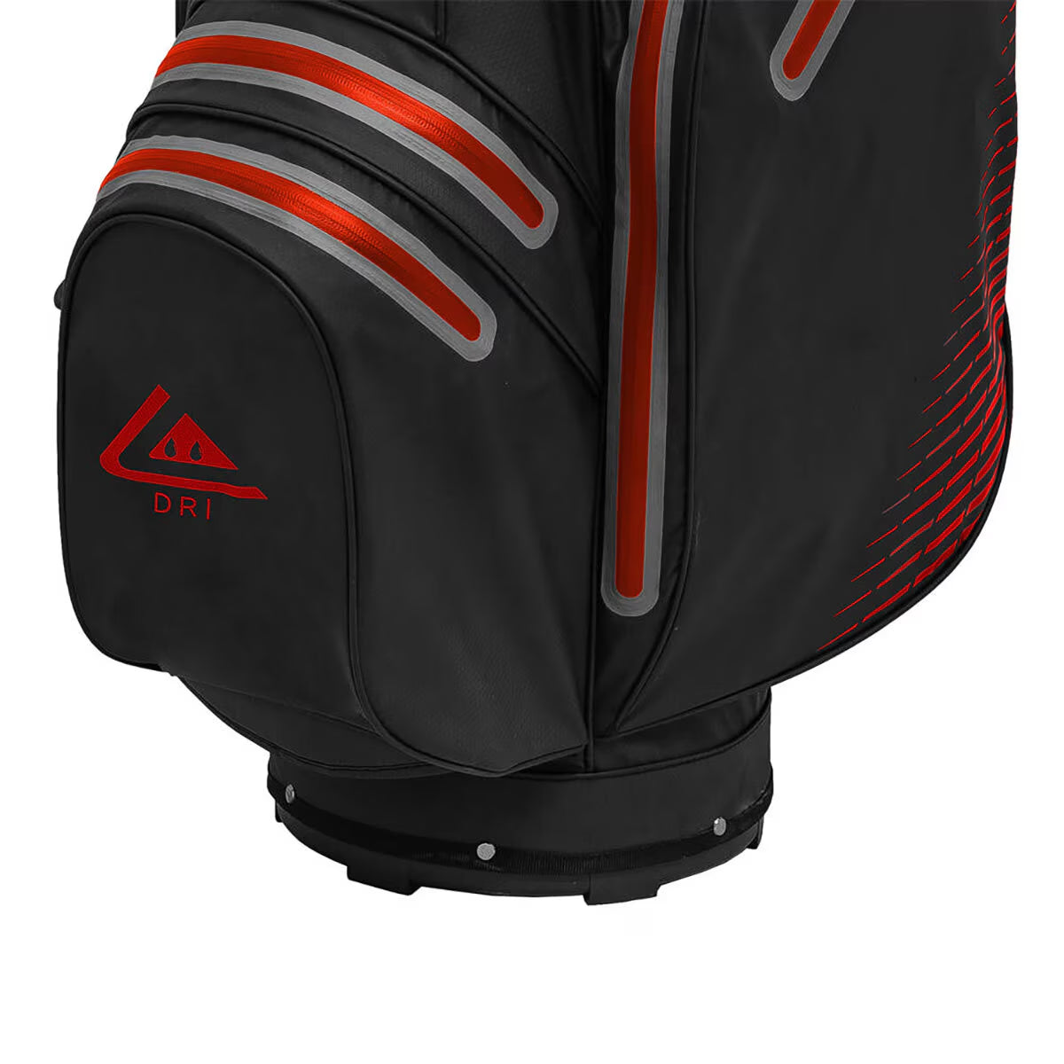 Elements Waterproof Golf Cart Bag in Black and Red
